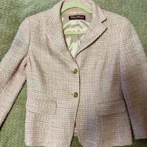 MaxMara Pink Tweed Blazer